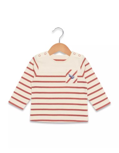Elle est où la mer - Marinière ELORIS2 rayé rose