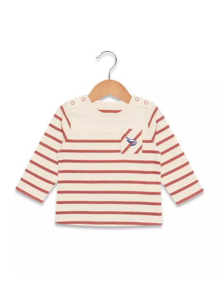 Elle est où la mer - Marinière ELORIS2 rayé rose
