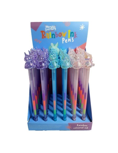 PUCKATOR - Stylo Encre Arc en Ciel - Licorne