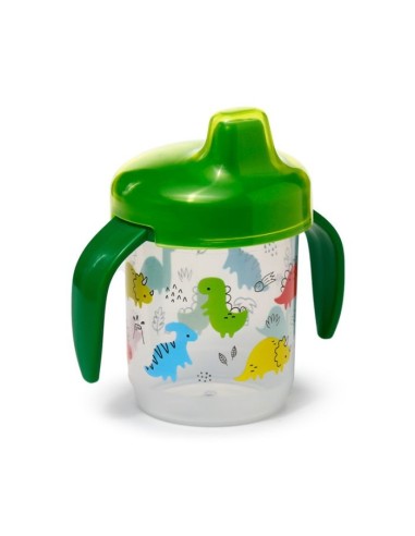 PUCKATOR Gobelet anti - fuites avec couvercle  hygiénique Dinosaure