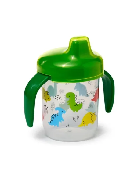 PUCKATOR Gobelet anti - fuites avec couvercle  hygiénique Dinosaure