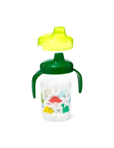 PUCKATOR - Gobelet anti - fuites avec couvercle  hygiénique Dinosaure