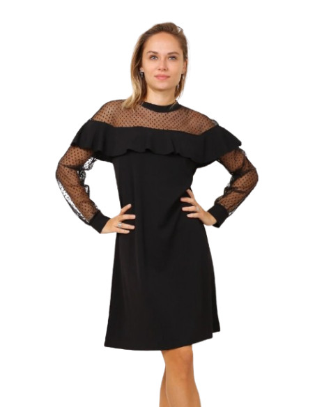 ESPERANCE - Robe volantée à plumetis
