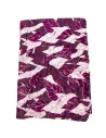 LINETA - Foulard motifs feuille brillant
