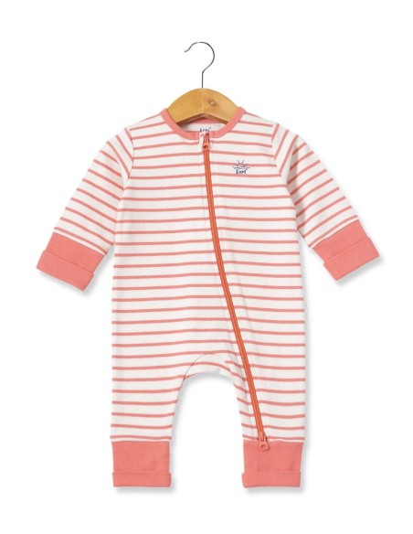 EOM - Pyjama YALNI fonf grege raye corail