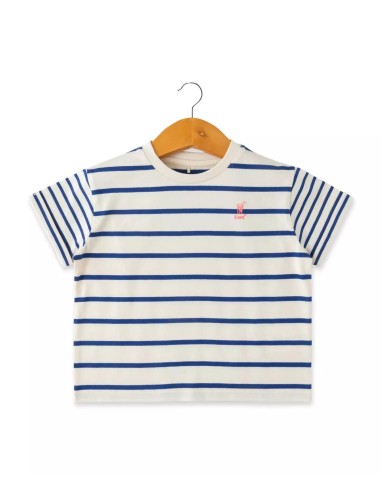 EOM - Tee-shirt Elorisao rayé bleu