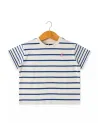 EOM - Tee-shirt Elorisao rayé bleu