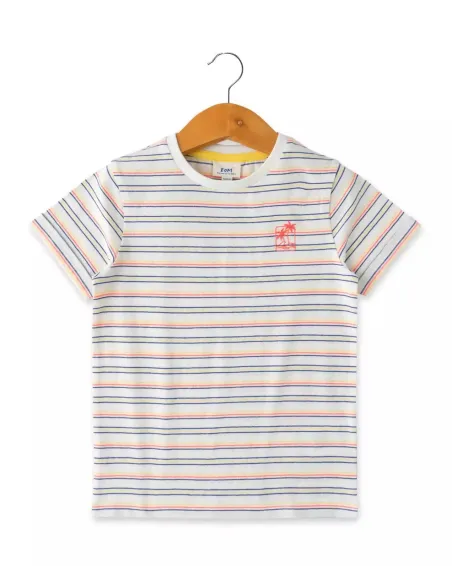 EOM - Tee-shirt Tevoli rayé multicolore