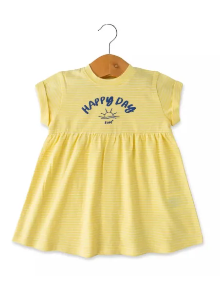 EOM - Robe Efmy rayé jaune