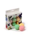 PUCKATOR - Lot de 9 Petites Boules de Bain Amande douce - Butterfly Meadows pas cher|La Boîte de Magie
