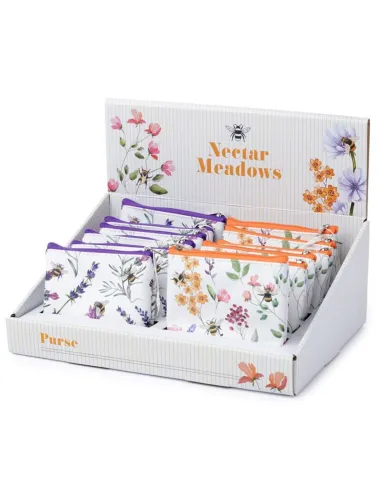 PUCKATOR - Porte-monnaie PVC The Nectar Meadows - Abeille et Fleurs