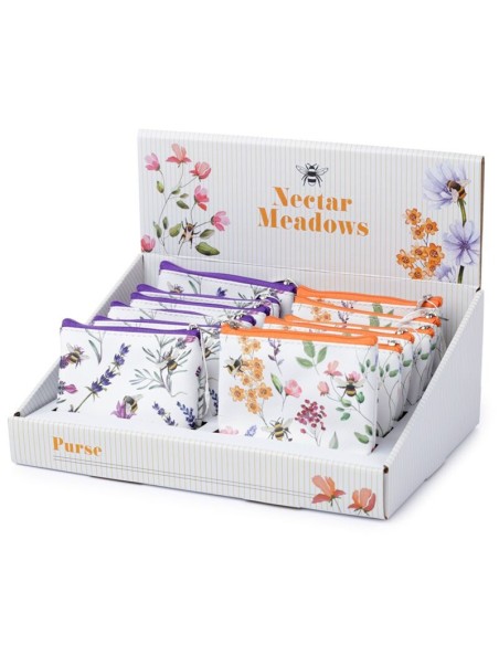 PUCKATOR - Porte-monnaie PVC The Nectar Meadows - Abeille et Fleurs