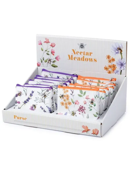 PUCKATOR - Porte-monnaie PVC The Nectar Meadows - Abeille et Fleurs