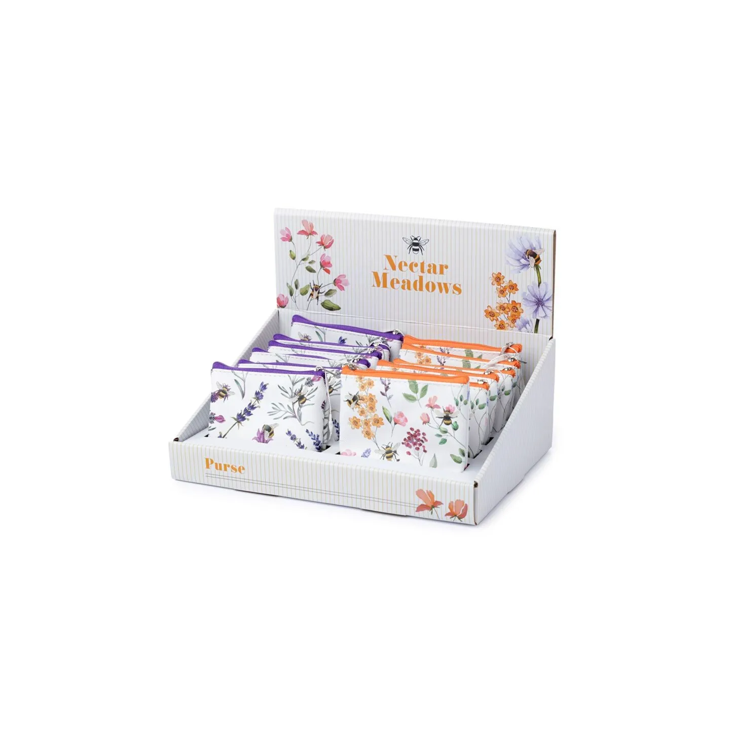 PUCKATOR - Porte-monnaie PVC The Nectar Meadows - Abeille et Fleurs