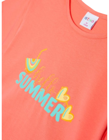 ATIVO - T-Shirt Hello Summer 4-12Y pas cher|La Boîte de Magie