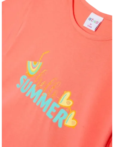 ATIVO - T-Shirt Hello Summer 4-12Y pas cher|La Boîte de Magie