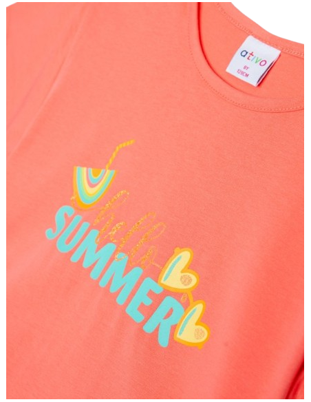 ATIVO - T-Shirt Hello Summer 4-12Y pas cher|La Boîte de Magie