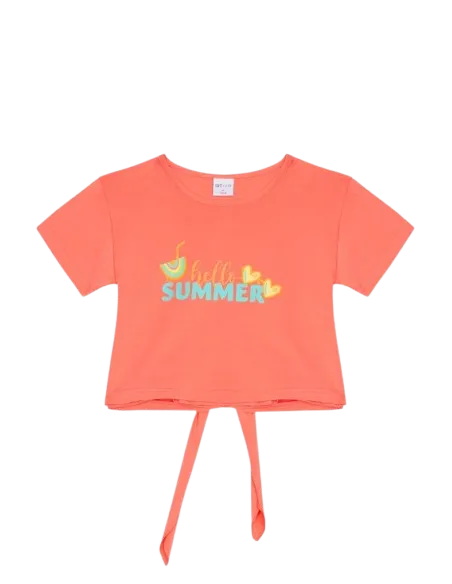 ATIVO - T-Shirt Hello Summer 4-12Y