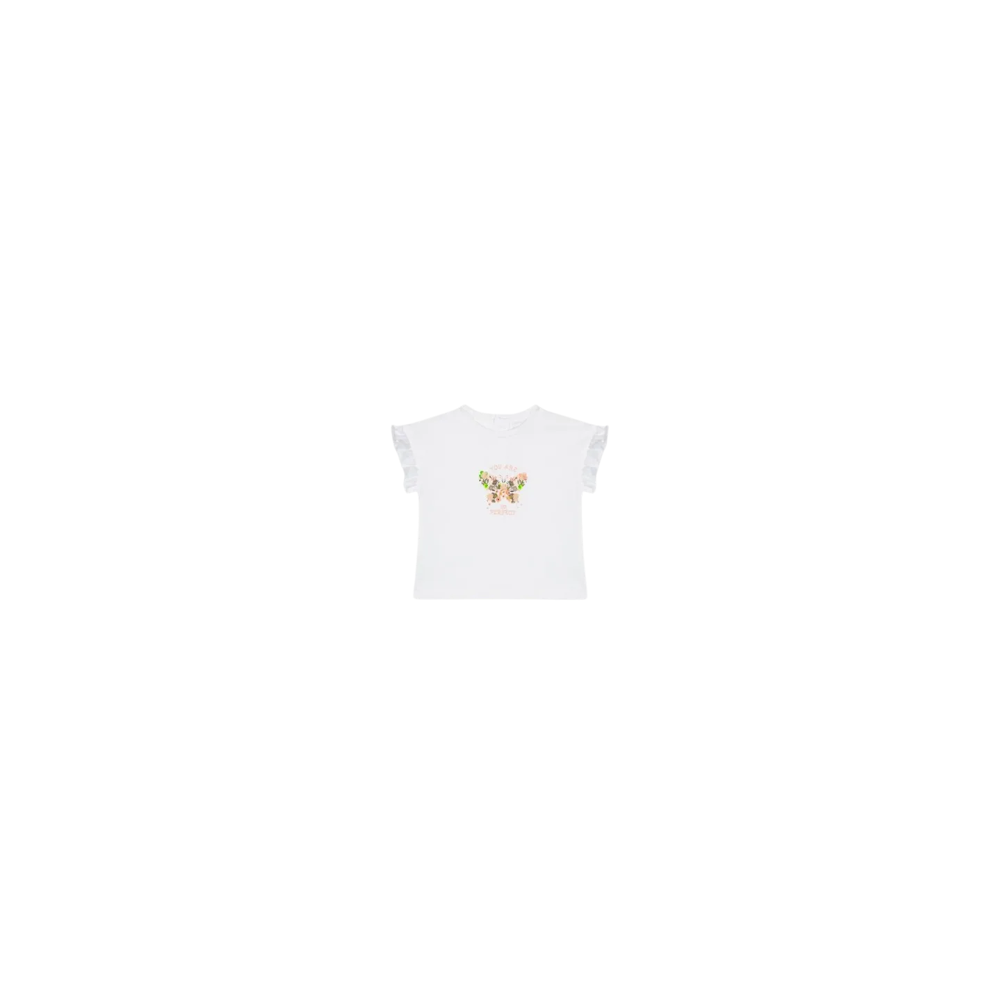 ATIVO -  T-Shirt Papillon 6-36M blanc