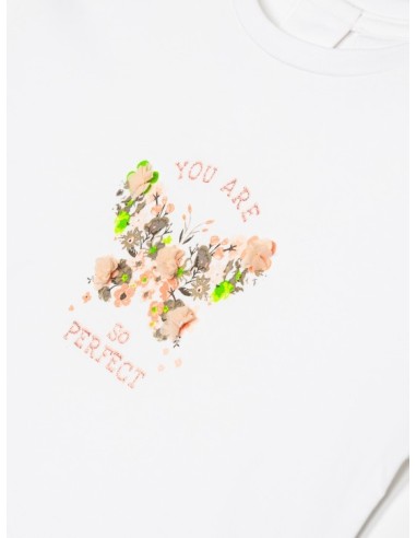 ATIVO - T-Shirt Papillon 6-36M blanc pas cher| La Boîte de Magie Nice