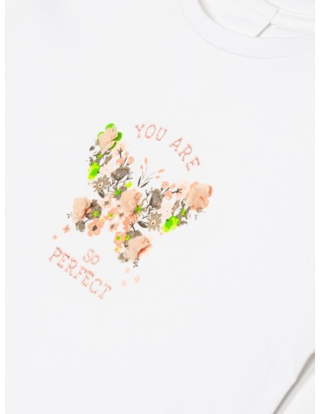 ATIVO - T-Shirt Papillon 6-36M blanc pas cher| La Boîte de Magie Nice