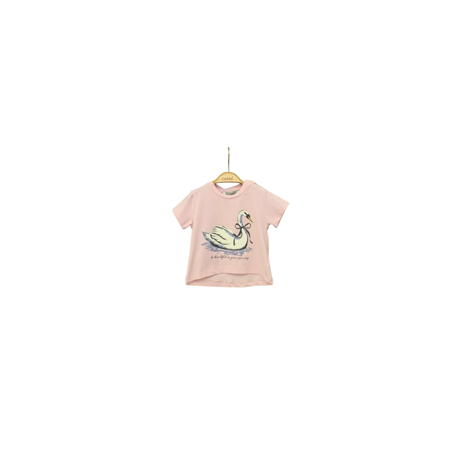 ELENA - Tee-shirt Be beautiful rose 1-4Y