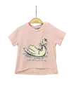 ELENA - Tee-shirt Be beautiful rose 1-4Y