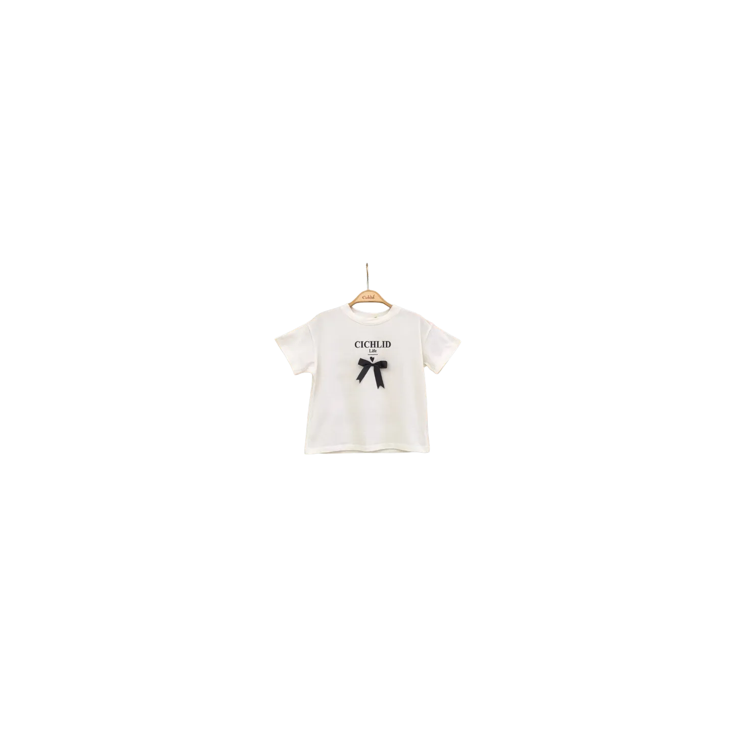 ELENA - Tee-shirt Noeud blanc 4-8 ans