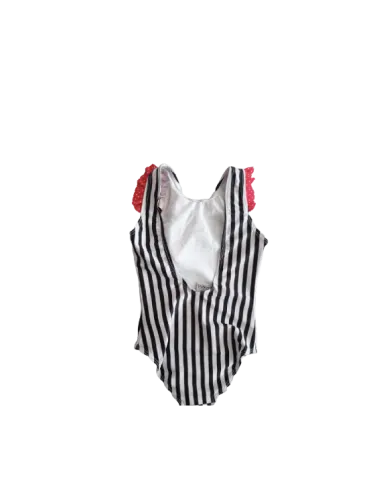 Disney - Maillot Mickey blanc noir rayé pas cher| La Boite de Magie