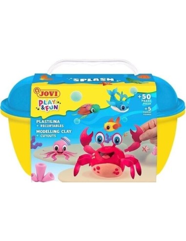 JOVI - Coffret  pâte à modeler 24 barres + moules Splash