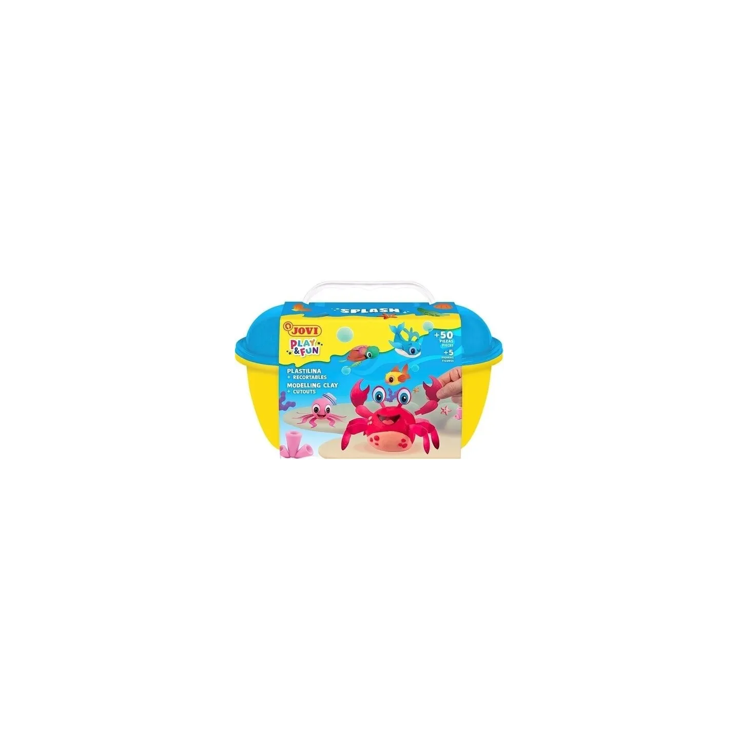 JOVI - Coffret  pâte à modeler 24 barres + moules Splash
