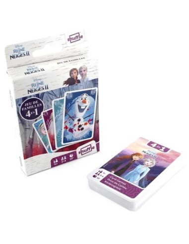Jeu de cartes 4 en 1 Reine des neiges