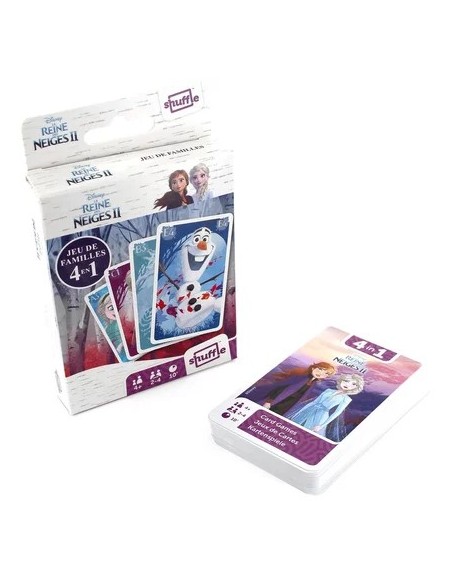 Jeu de cartes 4 en 1 Reine des neiges