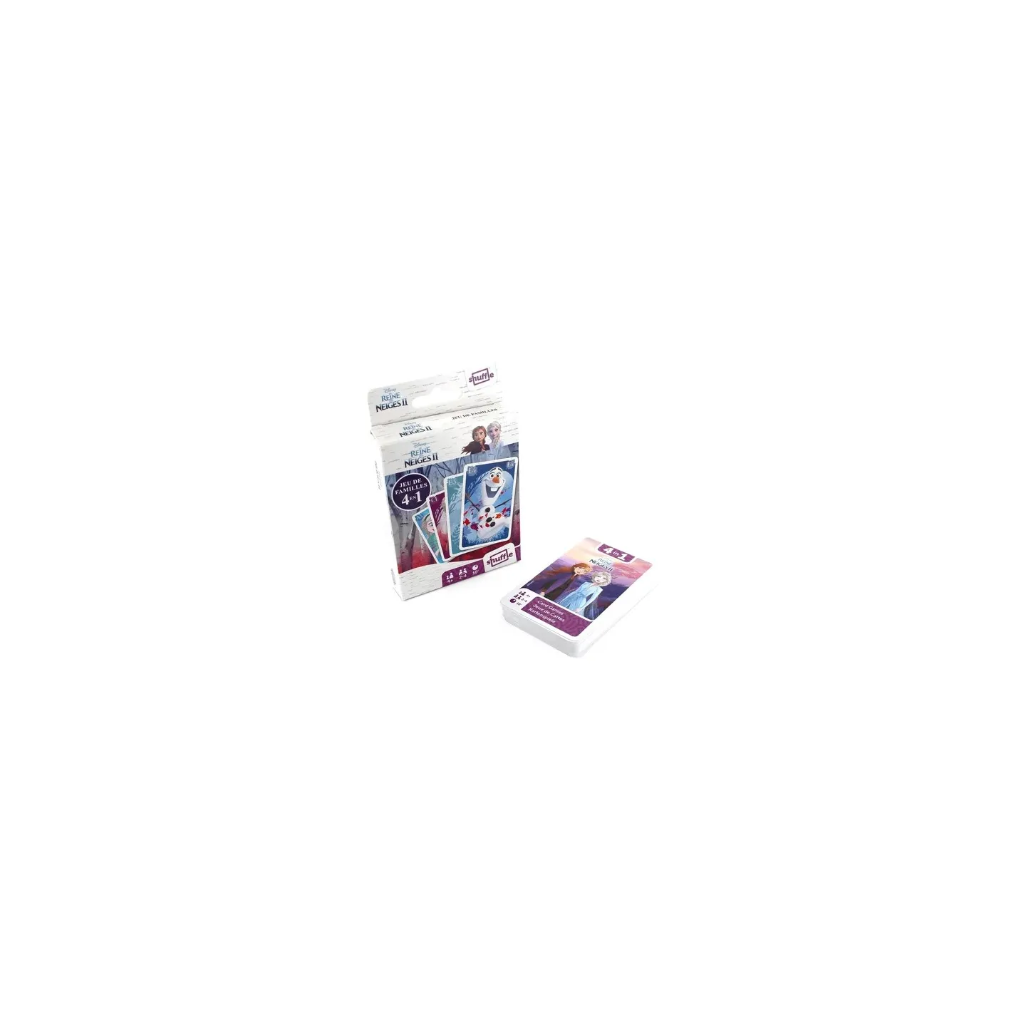 Jeu de cartes 4 en 1 Reine des neiges