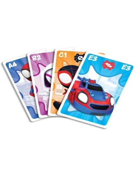 Jeu de cartes 4 en 1 Spidey  pas cher| La Boîte de Magie