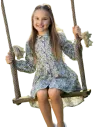 ATIVO - Robe violette olive 4 - 14 ans
