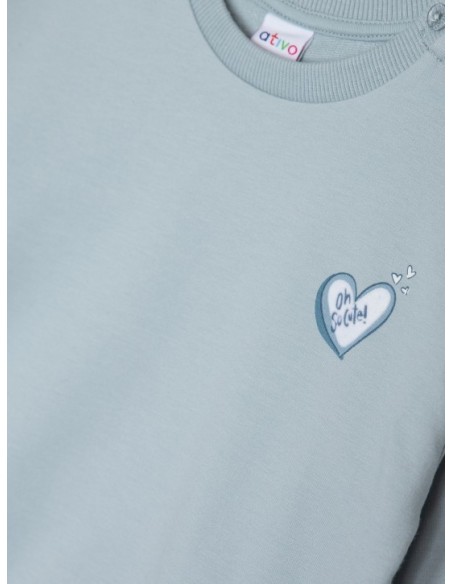 ATIVO - Sweat So cute 6 - 36 mois gris pas cher|La Boîte de Magie Nice
