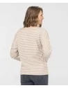 EOM - Marinière MARTHE FOND GREGE RAYE BEIGE pas cher | La Boîte de Magie Nice