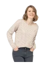 EOM - Marinière MARTHE FOND GREGE RAYE BEIGE