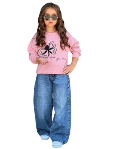 ELENA - Ensemble jean et sweat 3 - 10 ans pas cher | La Boîte de Magie Nice