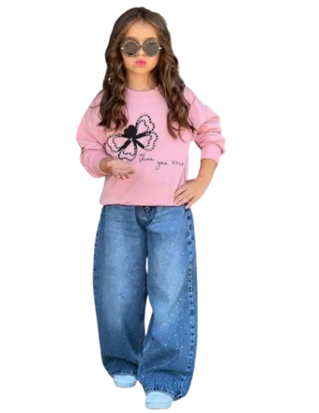ELENA - Ensemble jean et sweat 3 - 10 ans pas cher | La Boîte de Magie Nice