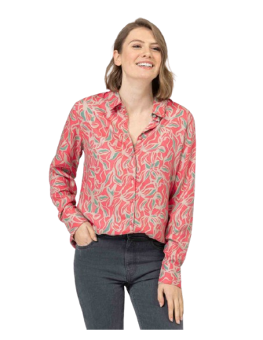 EOM - Chemise CALANDRA2  IMPRIME CORAIL