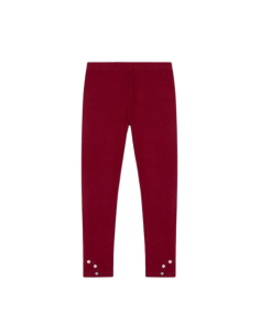ATIVO - Legging Quatre boutons bordeaux