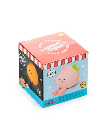 PUCKATOR - Veilleuse LED & Support Téléphone - Foodiemals Pêche
