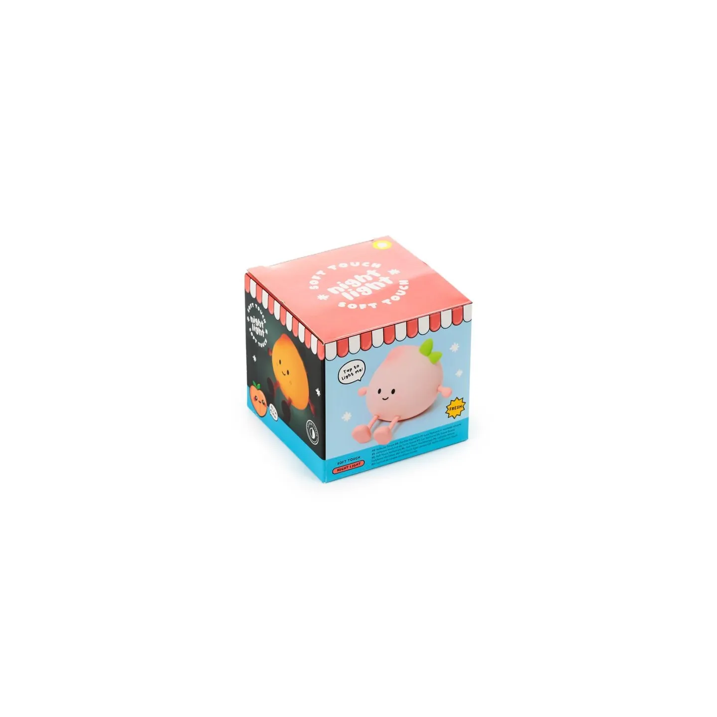 PUCKATOR - Veilleuse LED & Support Téléphone - Foodiemals Pêche