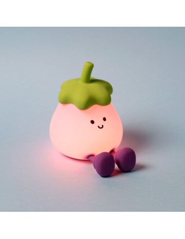 PUCKATOR - Veilleuse LED & Support Téléphone - Foodiemals Aubergine pas cher| La Boîte de Magie Nice