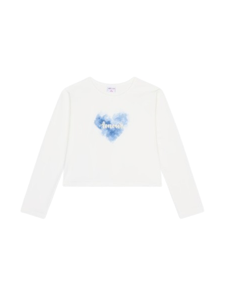 ATIVO - Tee-shirt Amour blanc 4 - 14 ans pas cher | La Boîte de Magie Nice