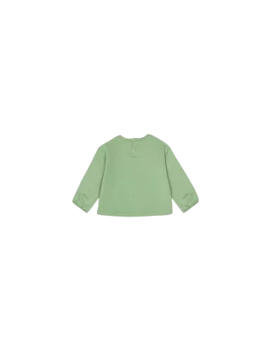 ATIVO - Sweat Sans Capuche Helloo vert 6 - 36 mois pas cher |La Boîte de Magie Nice