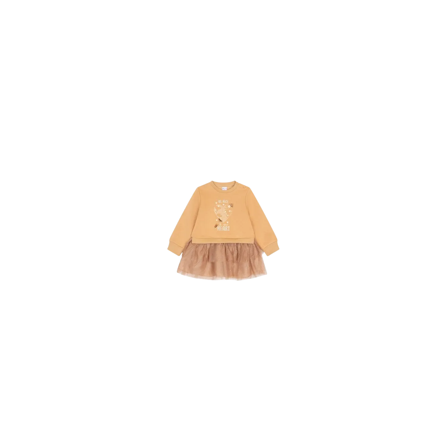 ATIVO - Robe sweat Be Nice camel 12 - 36 mois pas cher |La Boîte de Magie Nice