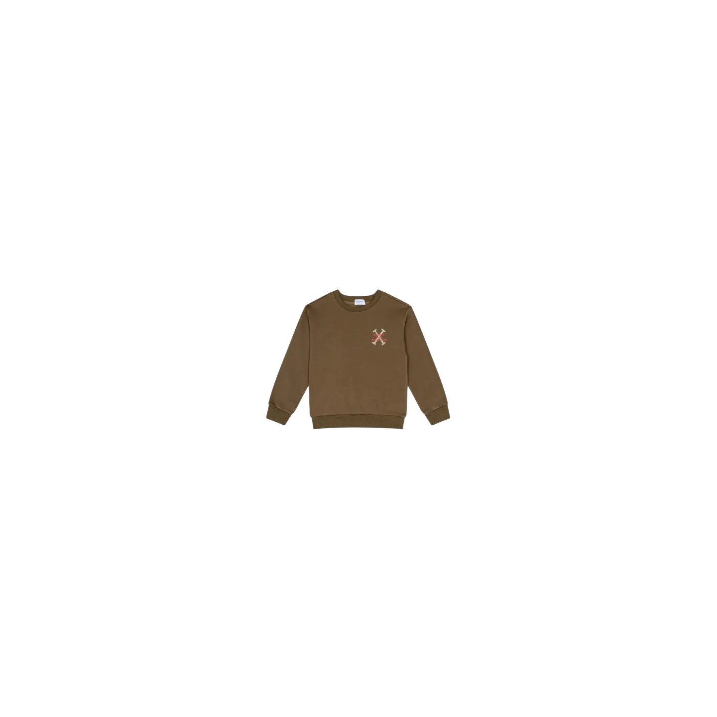 ATIVO - Sweat sans capuche Perfection  kaki 6 - 16 ans